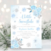 Waterverf Snowflake Winter Boy Baby shower Kaart