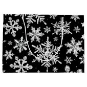 Waterverf Snowflake Wrapping Groot Cadeauzakje (Achterkant)
