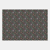 Waterverf Snowflakes kerst Inpakpapier Vel (Voorkant 3)