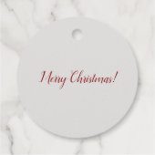 Waterverf Snowman Bedankjes Labels (Achterkant)