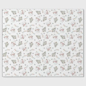 Waterverf Snowman Cadeaupapier (Vlak)