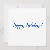 Waterverf Snowman Holiday Kaart Notitiekaartje (Achterkant)