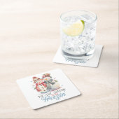 Waterverf Snowman Kartonnen Onderzetters (Insitu)