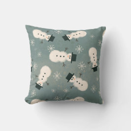 Waterverf Snowman Pillow Kussen