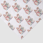 Waterverf Snowman Tissuepapier (Detail)