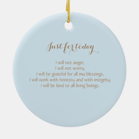 Waterverf Snowy Bridge Landscape Painting Keramisch Ornament (Achterkant)