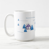 Waterverf Snowy Landscape Coffee Mok (Links)