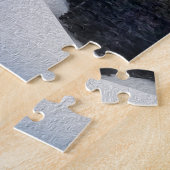 Waterverf Snowy Mountain Jigzaag Puzzle Legpuzzel (Zijkant)