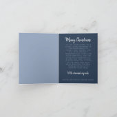 Waterverf Snowy Mountain Village Landschap Feestdagen Kaart (Binnen)