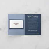 Waterverf Snowy Mountain Village Landschap Feestdagen Kaart (Binnen)