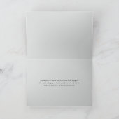 Waterverf Snowy Winter Forest Wedland Bedankkaart (Binnen)