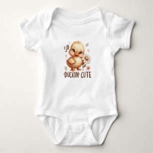 Waterverf So Duckin Leuke baby Duck Romper