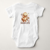 Waterverf So Duckin Leuke baby Duck Romper (Achterkant)