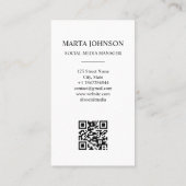 Waterverf Social Media Manager Blogger Influencer Visitekaartje (Achterkant)