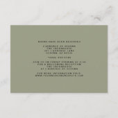 Waterverf Soft Blush Wildflower Wedding Details Informatiekaartje (Achterkant)
