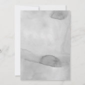 Waterverf Soft Gray Pastel Weddenschap Kaart (Achterkant)