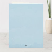 Waterverf "Something Blue Crew" Coquette Voorstel Kaart (Achterkant)