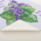Waterverf Sommige zien bloemen Sommige zien Geweed Sherpa Deken (3/4)