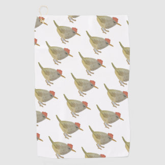 Waterverf Songbird Mountain Tailorbird Golfhanddoek
