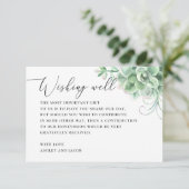 Waterverf sopulanten die het goed wensen. Cactus b Informatiekaartje (Staand voorkant)