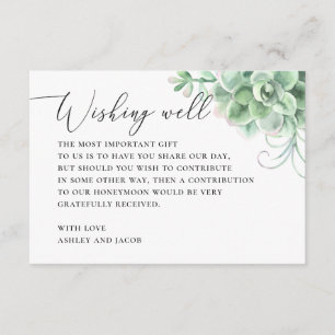 Waterverf sopulanten die het goed wensen. Cactus b Informatiekaartje