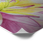 Waterverf Soul Food Dahlia Poster (Hoek)