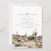 Waterverf South Mountain Phoenix Save the Date Kaart (Voorkant)