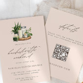 Waterverf Spa Bachelorette Weekend QR Code Kaart