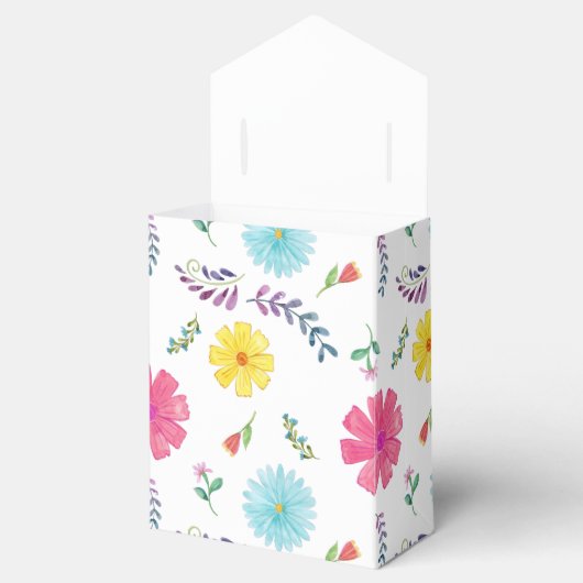 Waterverf Spaanse Fiesta Favor Box Bedankdoosjes (Geopend)