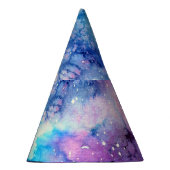 Waterverf Space Art: Nachtelijke hemelbomen Feesthoedjes (Rechts)