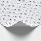 Waterverf Space Galaxy Astronaut Cadeaupapier (Hoek)