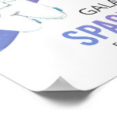 Waterverf Space Galaxy Astronaut Poster (Hoek)