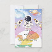 Waterverf Space Little Explorer Baby shower Bedankkaart (Voorkant)