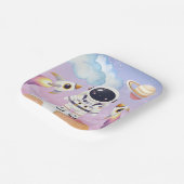 Waterverf Space Little Explorer Baby shower Papieren Bordje (Gebogen)