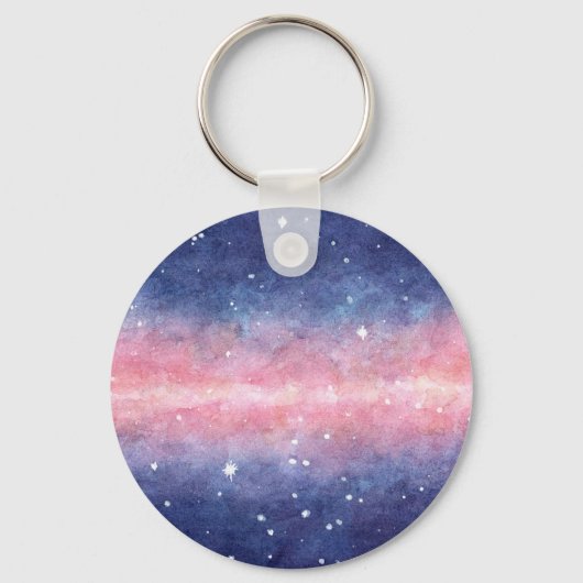 Waterverf Space sleutelhanger (Voorkant)