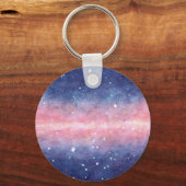 Waterverf Space sleutelhanger (Voorkant)