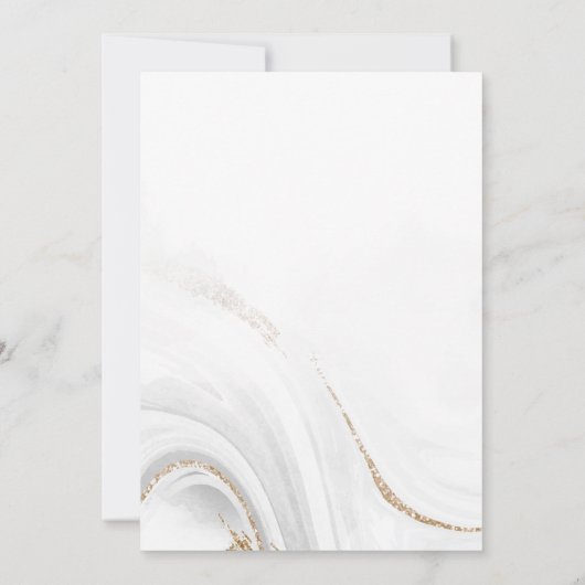 Waterverf sparen de Uitnodiging van de Datum (Achterkant)