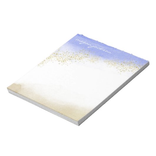 Waterverf Sparkle Personalized Notitieblok (Linkerzijde)