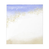 Waterverf Sparkle Personalized Notitieblok (Voorkant)