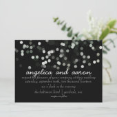 Waterverf Sparkle Wedding Invitations Kaart (Staand voorkant)