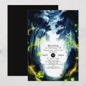 Waterverf Sparkle Woodland Verjaardag Kaart (Voorkant / Achterkant)