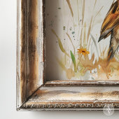  Waterverf Sparrow schilderij rustieke vogel Poster