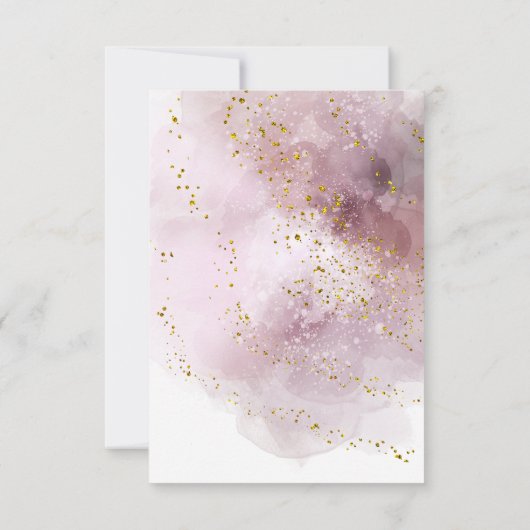 waterverf spat Eerste Communie Kaart (Achterkant)