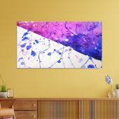 Waterverf Spatten Canvas Afdruk (Insitu (Woonkamer))