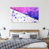 Waterverf Spatten Canvas Afdruk (Insitu (Slaapkamer))