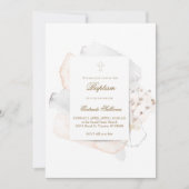 waterverf spatten en bloeien N5 | doop Kaart (Voorkant)