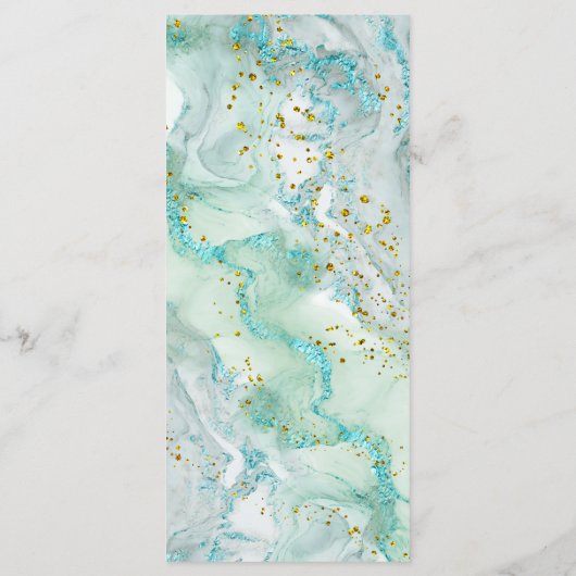 waterverf spatter inkt Menu (Achterkant)