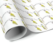 Waterverf spechten cadeaupapier (Rol Hoek)