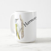 Waterverf spechten koffiemok (Voorkant links)