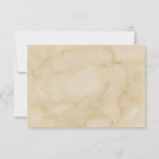 Waterverf Speciaal uitgeruste vis Bedankkaart (Achterkant)